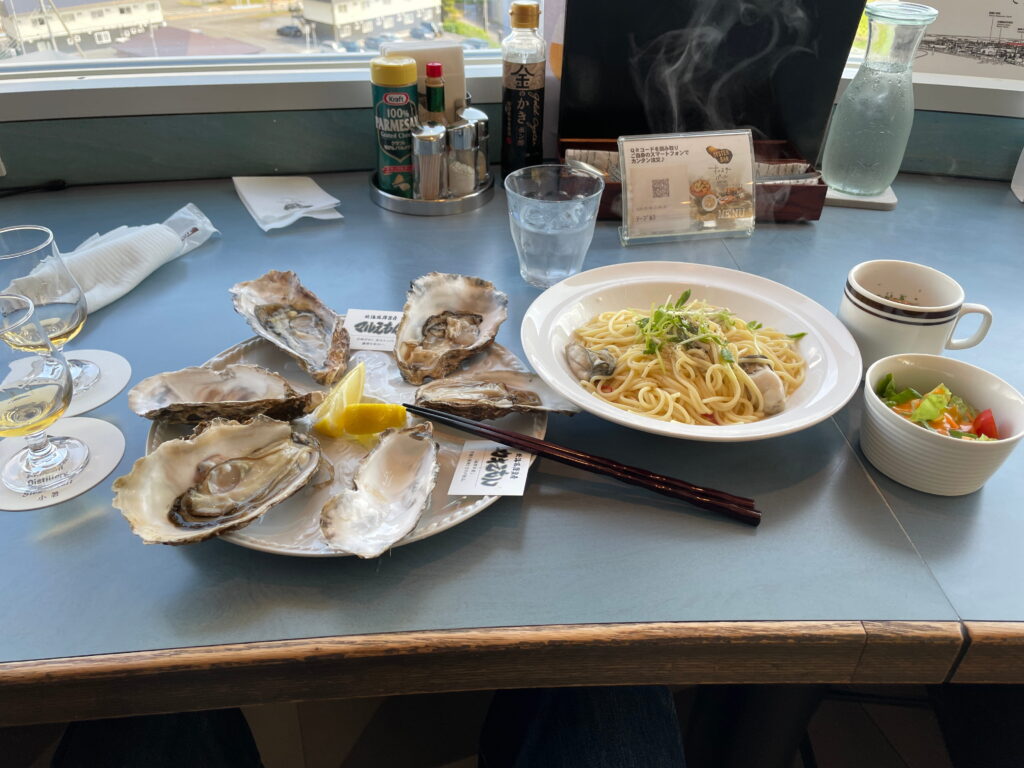 厚岸の牡蠣とウイスキー