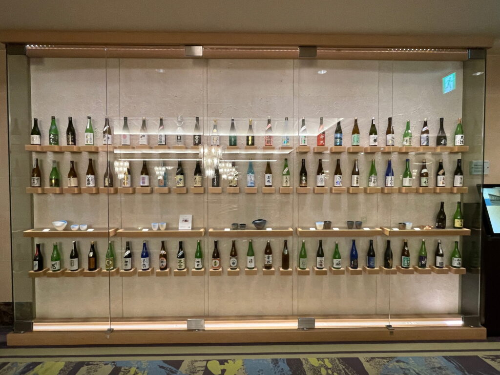 日本酒の棚